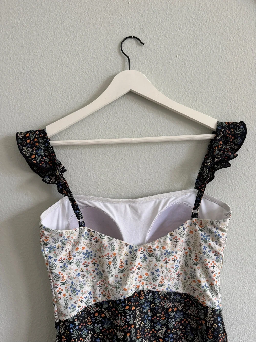 Summersalt Rifle Paper Co Floral Ruffle Strap One-Piece Swimsuit Size 10